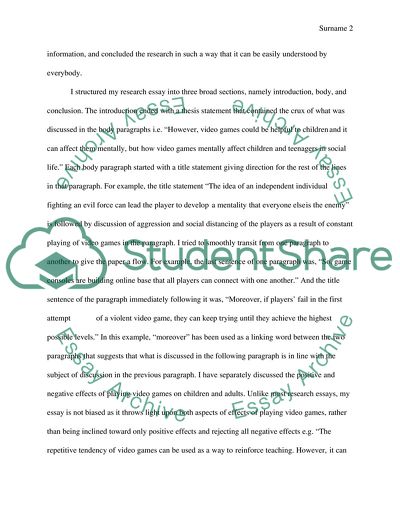 The Positives of Online Gaming Essay Example