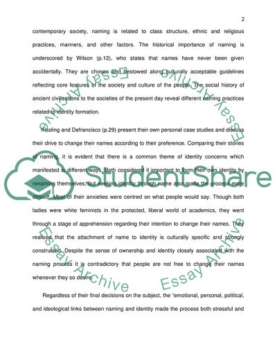 name essay examples