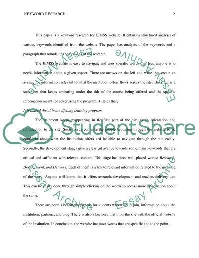 keyword research essay example topics and well written essays 250 words