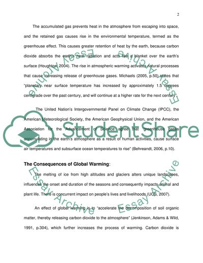 global warming essay of 1500 words