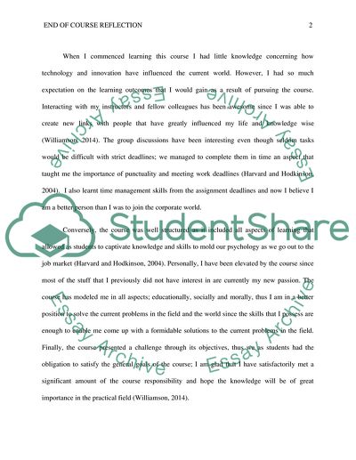 how to write a reflection letter example