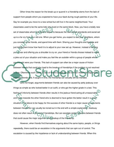 what is a friend essay