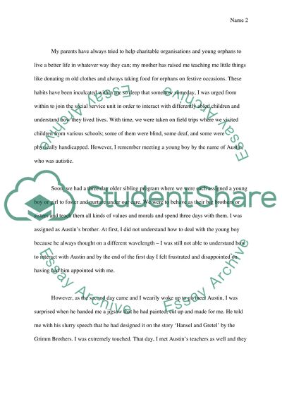 Personal Experience in London Free Essay Example