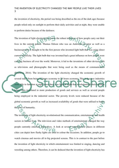 Free Invention Essays and Papers | Help Me