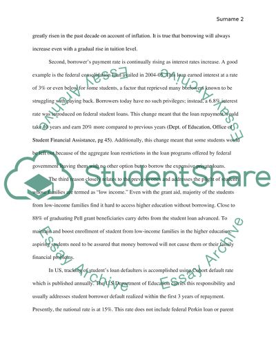 Student Loan Essay Examples - Free Research Papers on blogger.com