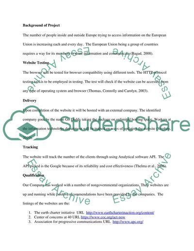 Request For Proposal Example from studentshare.org