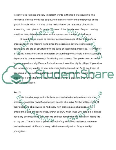 personal statement for transfer students examples