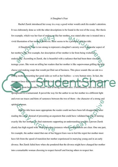 sample essay about family