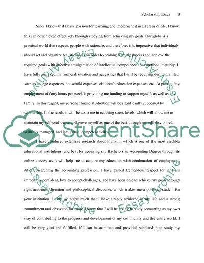 Letter Of Purpose Example from studentshare.org