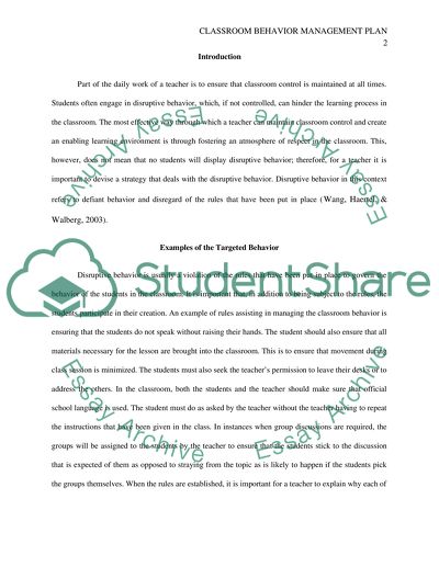 Student behavior essays