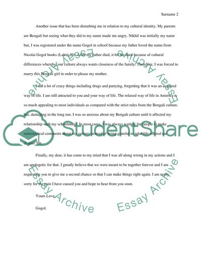 informal letter essay example