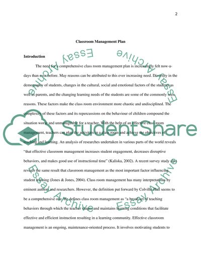 classroom management importance essay