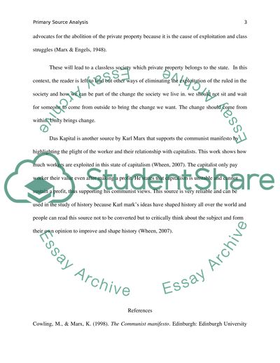 essay about primary source