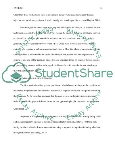 how to prevent diabetes essay writing in english paragraph