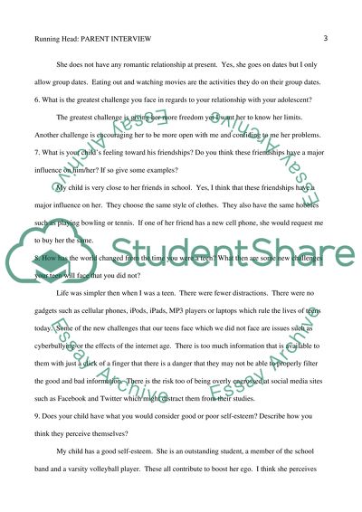 Examples of interview essays