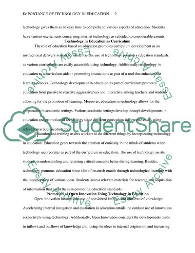 research paper about technology in education