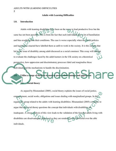 learning difficulties research paper