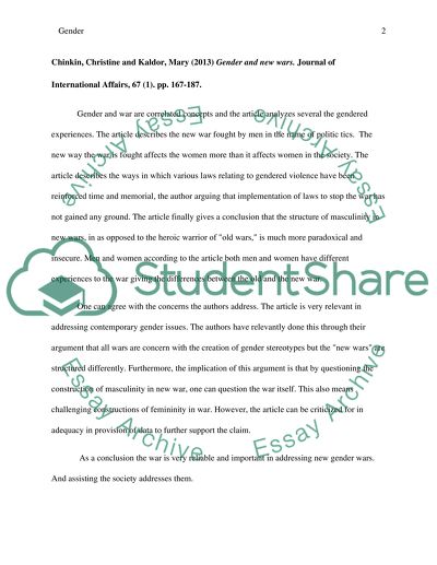 Annotated bibliography on gender inequality essay