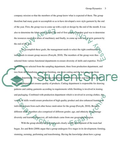 Реферат: Group Dynamics Essay Research Paper The group