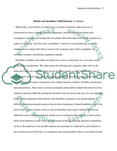 learning disability dissertation ideas