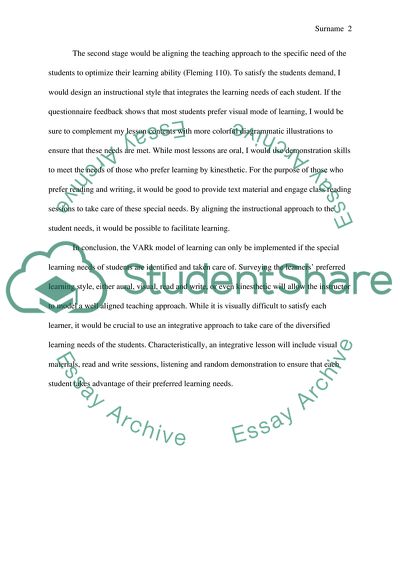 learning styles essay