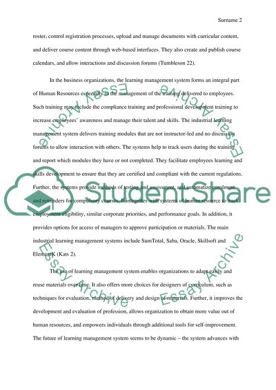 research paper about learning management
