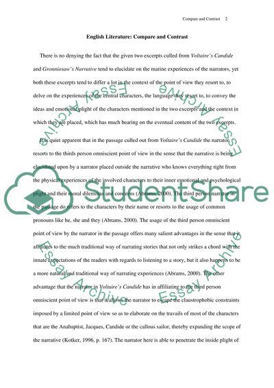 ib english compare and contrast essay example