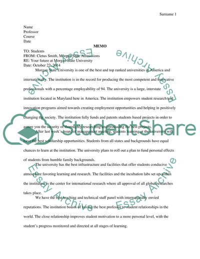 morgan state university essay requirements