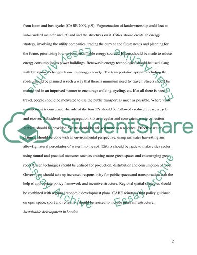 sustainability review essay