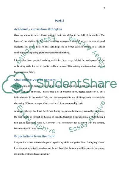 personal strengths essay