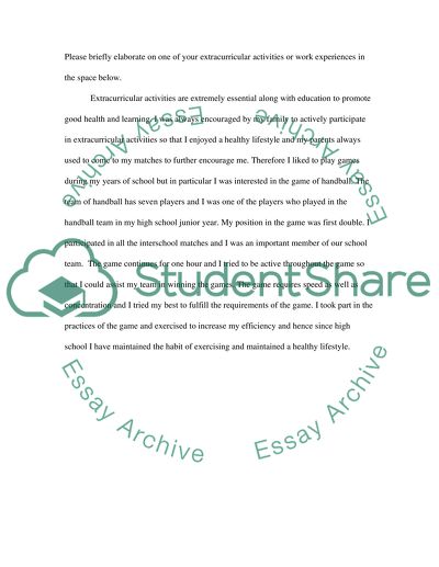 scholarship essay about extracurricular activities