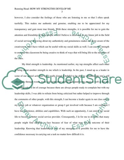 personal strengths essay