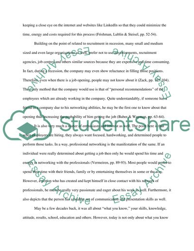 strong networking skills essay