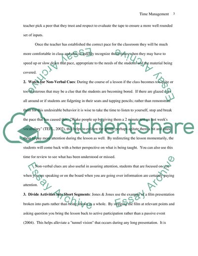 time management essay for interview