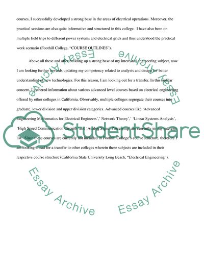 cal state admission essay