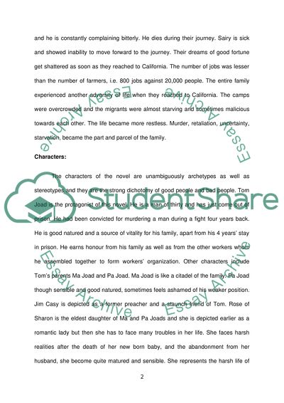 grapes of wrath book review essay