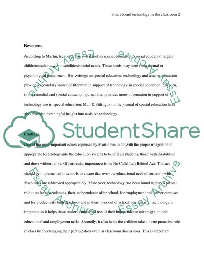 using technology in the classroom essay